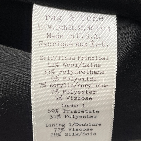 Rag and Bone Black and White Tweed Short Sleeve Top Womens Size Small EUC - Picture 7 of 7